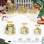 Set of 3 Valentines Day Lighted Gift Boxes,Outdoor Indoor Holiday Decorations,Plug-in 65 LED Light Up Present Boxes for Indoor Outdoor Home Yard Lawn Holiday Wedding Birthday Party Decor - Image 7