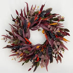26 Inch Fall Wreaths for Front Door, Eucalyptus and Blueberry Wreath by GinzeTopHomeDecor