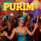 Honoson 5 Pcs Happy Purim Party Decorations Purim Light up Sign - Image 5