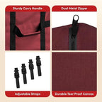 Elf Stor Christmas Tree Storage Bag, Red, 59” x 24” x 24” - Image 4