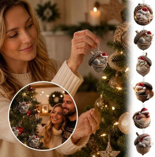 Glowing Christmas Story Ornaments, 9-Piece Light Up Mini Scene Set (Set N) - Image 3
