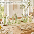 UPBUD Green Glass Bud Vases Set of 36, Small Vases for Flowers - Image 2