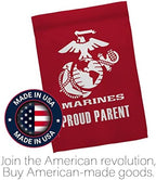 Proud Marine Parent House Flag - Pack Armed Forces Corps USMC Semper Fi United State American Military Veteran Retire Official Support Our Troops - Garden Yard Gift Double-Sided 28 X 40 - Image 5