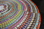 Senegal Placemats/African Bohemian Woven Seagrass Placemats/Natural Wicker Round Basket Placemats/Decorative Hanging Wicker Plates/Hanging Wall Decor (Multicolors) - Image 5