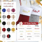 Personalized Dog Christmas Stockings - Custom Embroidered Pet Name & Paw Shape Stocking for Puppy,5 Pack 15.35” Large Knit Monogram Xmas Stockings for Fireplace Holiday Decor Gift - Image 3