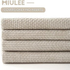MIULEE Soft Decorative Chenille Pillow Covers Cream 20x20 Pack of 4 - Image 6