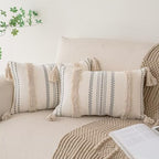 BUIOVBEY Boho Throw Pillow Covers Woven Tufted Pillow Cases with Tassels by BUIOVBEY