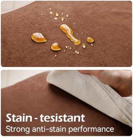 a moment Waterproof Throw Pillow Covers Set of 4,24x24 Inch Outdoor Stain Resistant Pet Friendly Pillowcases Cushion Covers for Patio Sofa and Living Room,Golden Oak - Image 4