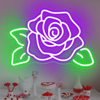Rose Flower Neon Sign, Rose LED Light, Gift for Lover by DMDMBSR
