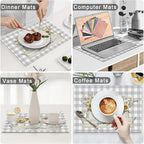 Sunflower Spring Placemats Set of 6, 12x18 Inch Summer Sunshine Flower Table Place Mat Floral Washable Non-Slip Heat Resistant Fabric Placement Mats for Dining Kitchen Indoor Outdoor Decor - Image 6