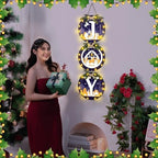 Blosssound 3 Pcs Lighted Christmas Front Door Decor, Jesus Nativity Scene - Image 6