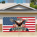 16x7 ft American 250th Anniversary Eagle Garage Door Banner - Patriotic Bald Eagle with “Freedom” & 250 Over Stars and Stripes Backdrop, Hanging Decor for 2026 July 4th & National Celebration, Large Outdoor Wall Sign by THISFIND
