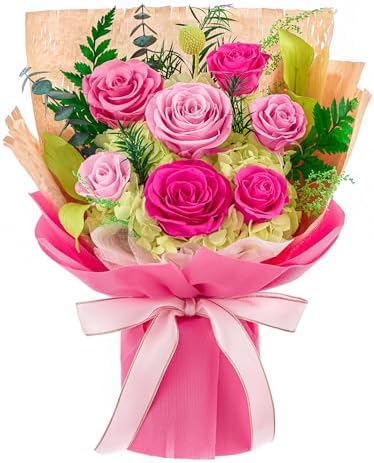 Preserved Flowers Bouquet, Forever Flowers for Delivery,Eteranl Roses by Flomoon