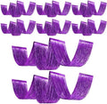 Breling 8 Pcs Purple Ceiling Fringe Curtains, Metallic Foil Drapes, 15 ft by Breling