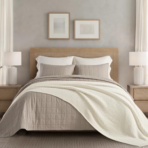 EVERGRACEHOME Chunky Chenille Knit Throw Blanket, 108x92, Ivory White by EVERGRACE