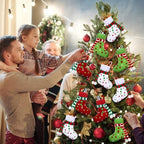 Newcotte 36 Pcs Mini Christmas Stocking Elf Xmas Hanging Stockings Red White Green Christmas Decorations for Holiday Fireplace Tree Decoration Gift Present - Image 4