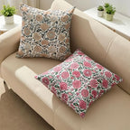 Allorry Outdoor Waterproof Pillow Covers 18x18 Brown Floral Outdoor Decor - Image 4