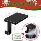 Christmas Stocking Holder for Mantel Fireplace Metal Stocking Hangers Hanging Hooks Heavy Duty Weighted Stocking Holder Bases for Xmas Shelf Fireplace Stair Decor (6, Black) - Image 2