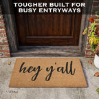 Hey Y'all Door Mat 30x17 Inch, Funny Welcome Mat Coir Door Mat - Image 4