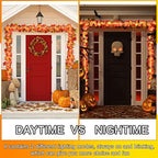 Tuanse 12 Pack Fall Decoration for Home Halloween Garland with Lights Maple - Image 3