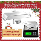 OCTERIC 6 Pcs Silver Christmas Metal Stocking Holders for Mantle, Heavy Duty Stocking Hangers Stocking Hook Xmas Ornaments for Counter Tables Window Fireplace Mantle Decoration - Image 2