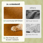 a moment Waterproof Throw Pillow Covers Set of 4,20x20 Inch Outdoor Stain Resistant Pet Friendly Pillowcases Cushion Covers for Patio Sofa and Living Room,Brown - Image 3