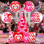 Spinosaurus 8FT Valentine Inflatables Outdoor Decorations,Inflatable Heart Tree with Light Valentines Day Blow Up Love Decor for Outside Yard - Image 4