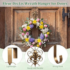2 Pcs Halloween Wreath Hangers for Front Door, 15.5 in, Bronze - Image 4