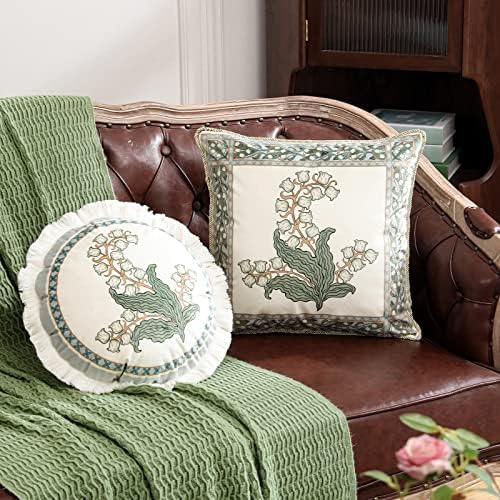 patdrea Velvet Throw Pillow Cover,Set of 2,Diameter 16"-Callista C - Image 6