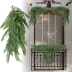 Fake Hanging Plants 14Pc-20 Artificial Ivy Vines, UV Resistant Greenery Ivy Leaves Garland with Flowers for Wedding Outdoor Decoration Home Indoor Wall Décor by Goleray