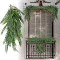 Fake Hanging Plants 3Pc-20 Artificial Ivy Vines, UV Resistant Greenery Ivy Leaves Garland with Flowers for Wedding Outdoor Decoration Home Indoor Wall Décor by Goleray