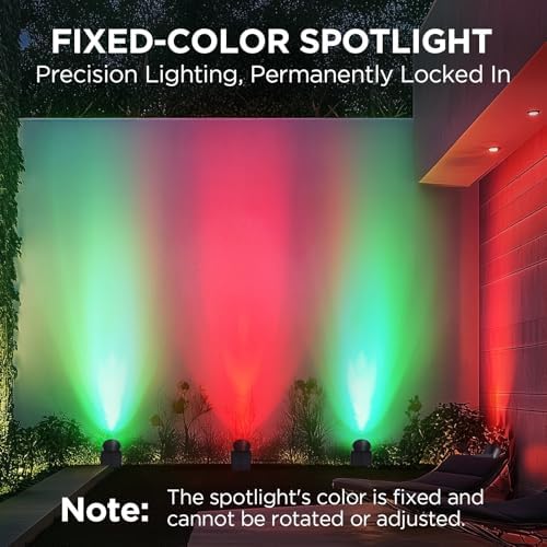 InnoGear 2 Solar Lights Outdoor for Halloween Christmas Xmas, Red & Green - Image 2