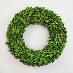 Preserved Boxwood Wreath 18 Inch – Real Greenery Spring Summer & Year-Round Indoor Décor, Farmhouse Wall & Mantel, Fade-Resistant by Unknown