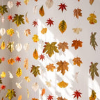 6 Pcs 35.4ft Fall Artificial Leaf Garlands with Hooks, Autumn Hanging Leaf Vines for Wedding Arch Table Thanksgiving Home Decor - Image 4