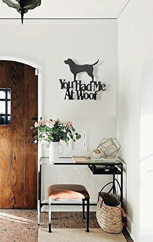 Wall Word Art Decorative Wood Sign for Pet, Dog, Cat, Horse, Pig, Animal Lovers with Fun Sayings and Quotes - Real Wood - Made in USA - (You Had Me at Woof) - Image 2
