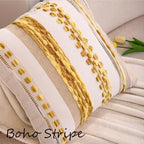Boho Throw Pillow Covers 18x18 Set of 2 Yellow - Image 3