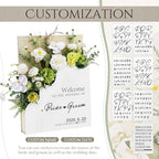 RattanView Wooden Welcome Wedding Sign with Flower Box 24 x 18 Inches - Image 3