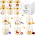 Lyrow 12 Pcs Ramadan Gifts for Women Men Ramadan Mubarak Candles 3.5 oz Scented Soy Wax Candle Islamic Muslim Candles Islamic Party Favors Gifts for Home Muslim Islam Festival Decor (White Gold) by Lyrow