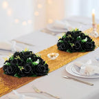BLOSMON Fake Black Rose Flower Balls for Table Centerpieces Decor, 10 Pcs - Image 2