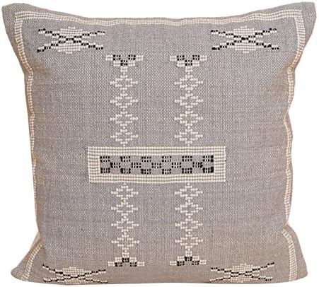 Indian Cotton Cushion Cover Sabra Kilim Pillow Cover Designer Decorative Sofa 18x18 Inche Handwoven Cushion Case for Farmhouse Home Decor Spring Decorative Pillow (Pattern 11) by Unknown