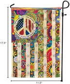 Flags-People Living Life In Peace Hippie Flag PSL318F, Garden Flag (11.5" x 17.5")-USA House Garden Flags Premium Polyester-Decorative Outdoor Flags - Image 6
