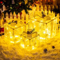 Set of 3 Valentines Day Lighted Gift Boxes,Outdoor Indoor Christmas Decorations,Plug-in 65 LED Light Up Present Boxes for Indoor Outdoor Home Yard Lawn Holiday Wedding Birthday Party Decor by Unknown