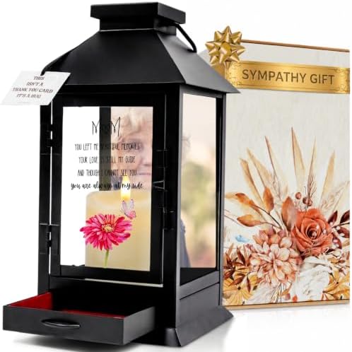 Memorial Lantern with Photo Frame & Keepsake Drawer | Ready-to-Gift Box by STILLWIND