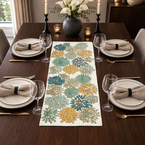 Hand Beaded Multi Table Runner 13x36 Accent Wedding Décor - Image 6
