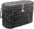 Coeusy Toilet Paper Basket with Lid, Wicker Basket for Bathroom Organizer by WEAVECOMFORTINTOEVERYCORNER