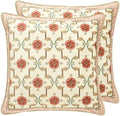 patdrea Vintage Velvet Throw Pillow Cover,Set of 2,18"x18"-Kulom B by patdrea