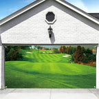 7x16ft Golf Course Garage Door Decorations Green Grass Spring Natural Scenery Golf Themed Backdrop Golf Banquet Decor Golf Sports Party Baby Shower Birthday Party Supplies Studio Props by DORCEV