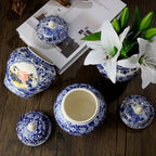6 Pcs Small Blue and White Vases Chinoiserie Porcelain Vase, Stylish - Image 4