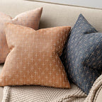 MIULEE Pack of 2 Decorative Burlap Linen Throw Pillow Covers Farmhouse Pillowcases Modern Rustic Woven Textured Cushion Cover for Sofa Couch Bed 24x24 Inch Brick - Image 3