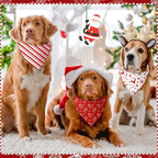 Abbylike 50 Pcs Christmas Dog Bandanas Bulk, Red and White Party Costume - Image 4